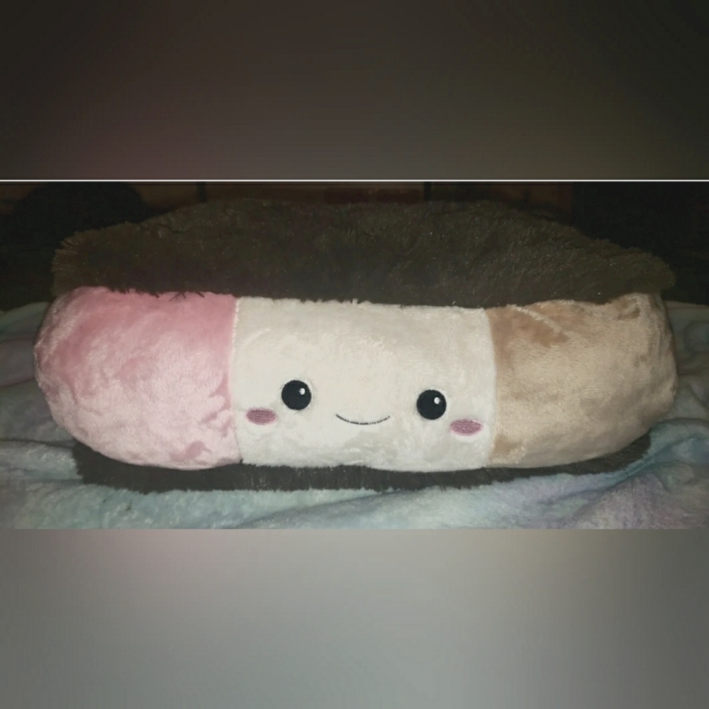 RETIRED Squishables Neapolitan Ice Cream Sandwich Pillow Plush EXCELLENT